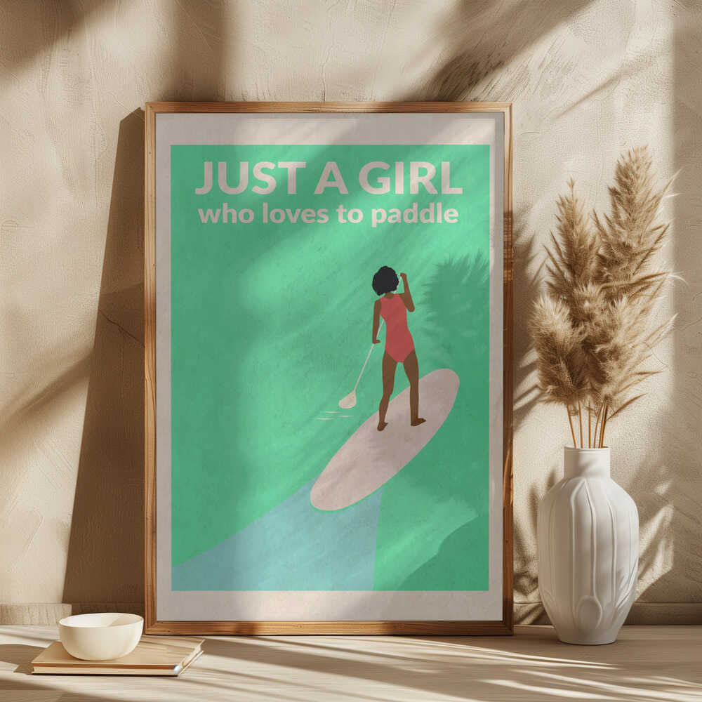 Just a Girl Who Loved To Paddle (afro)