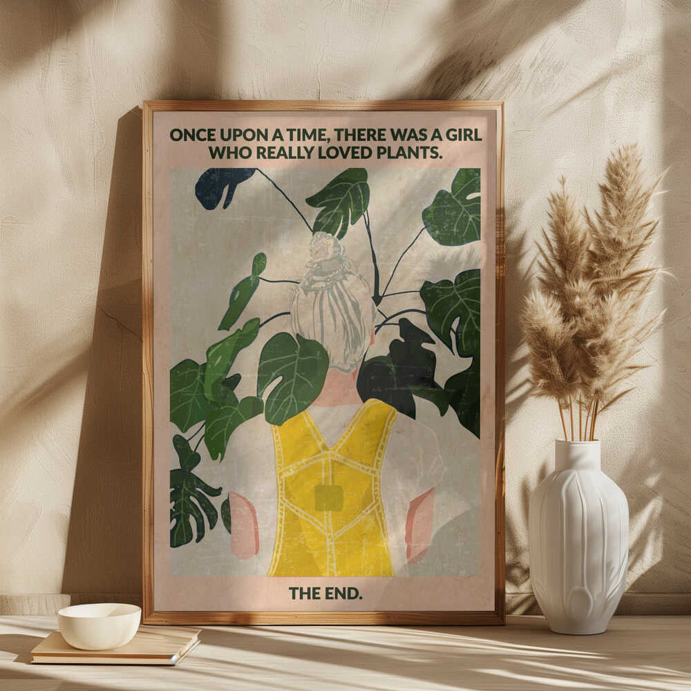 Plant Girl (grey:vintage)