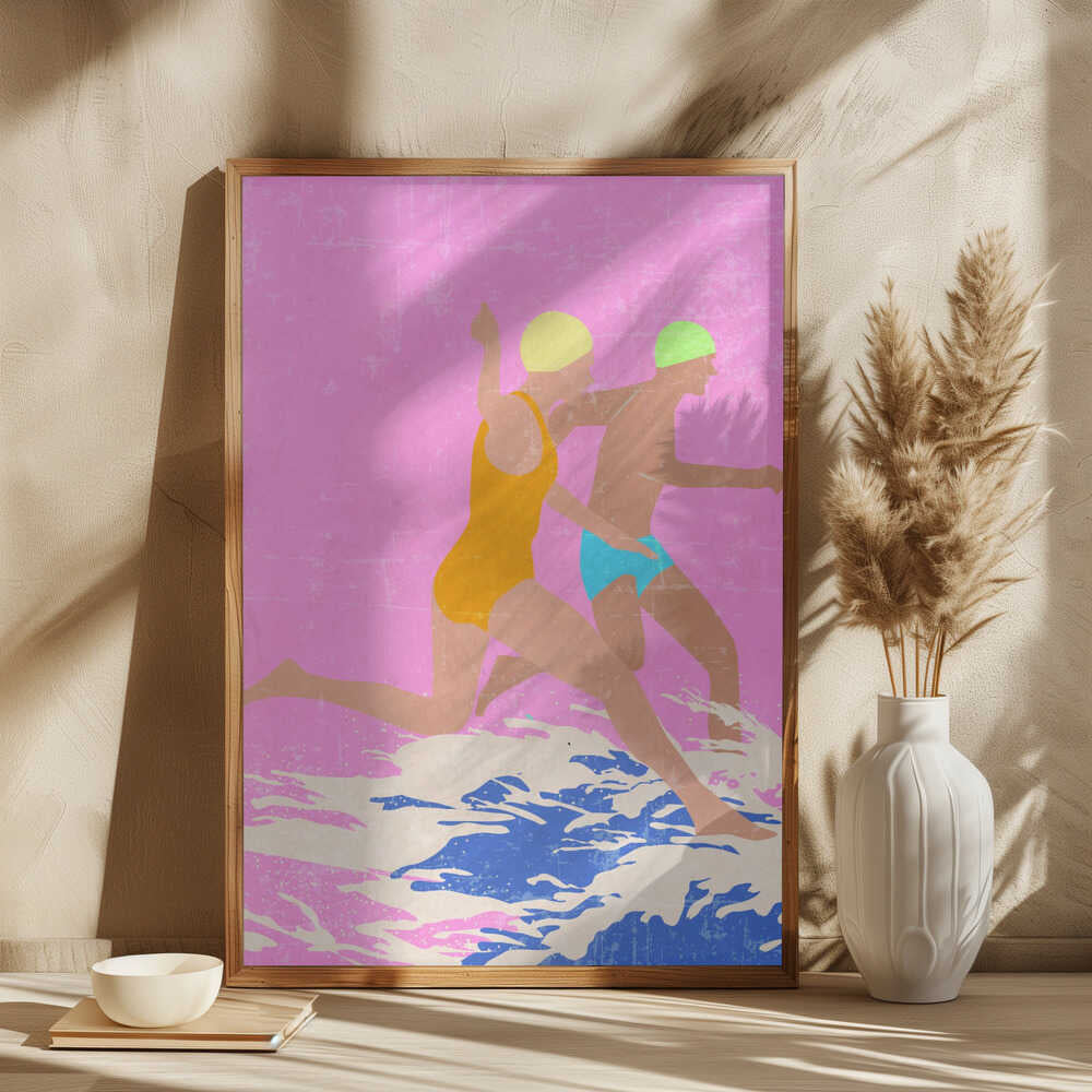 Running Swimmers (pink)