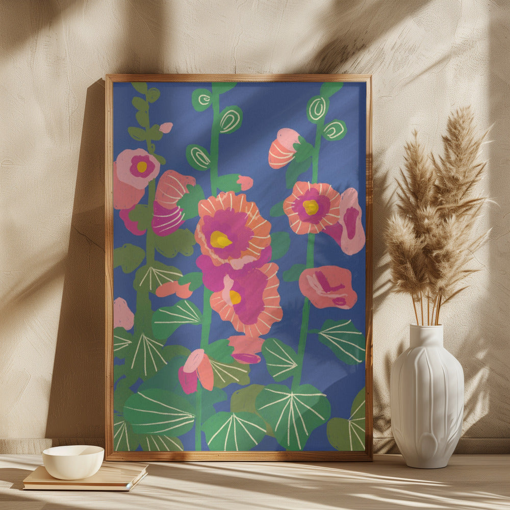 Hollyhocks - plakatstore