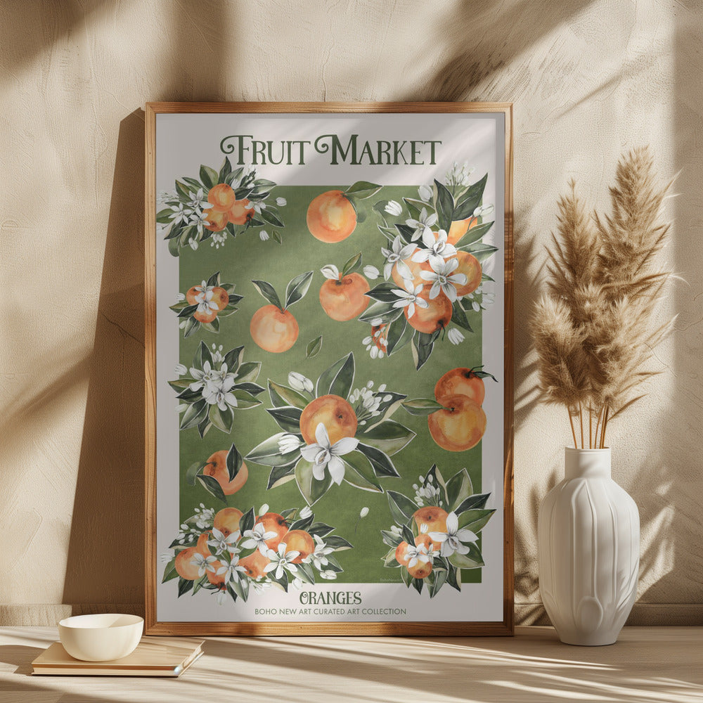 Fruit Market Oranges - plakatstore