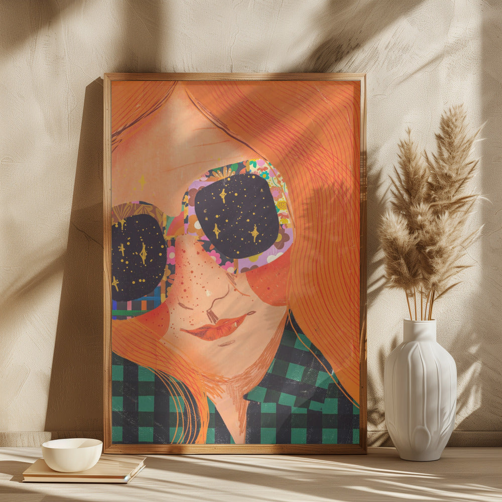 Ginger hair girl - plakatstore