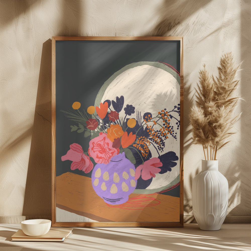 Flowers in the mirror - plakatstore