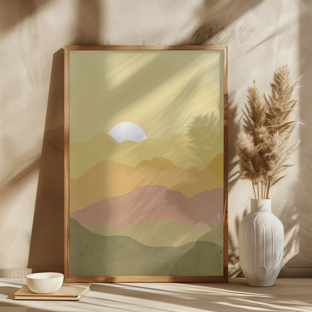 Yellow landscape - plakatstore