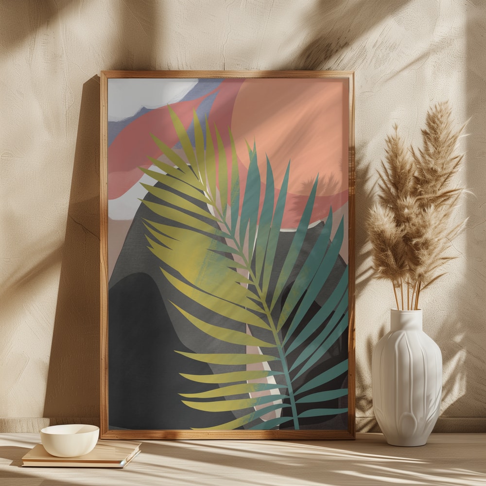 Abstract Palm Sunset