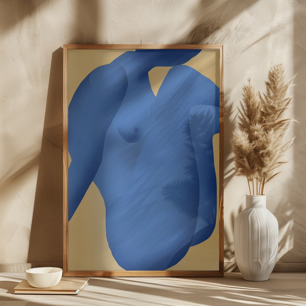 Abstract Blue Figure