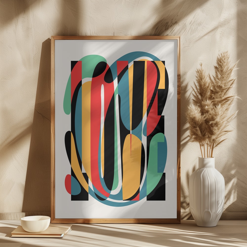 Colorful Love Typography