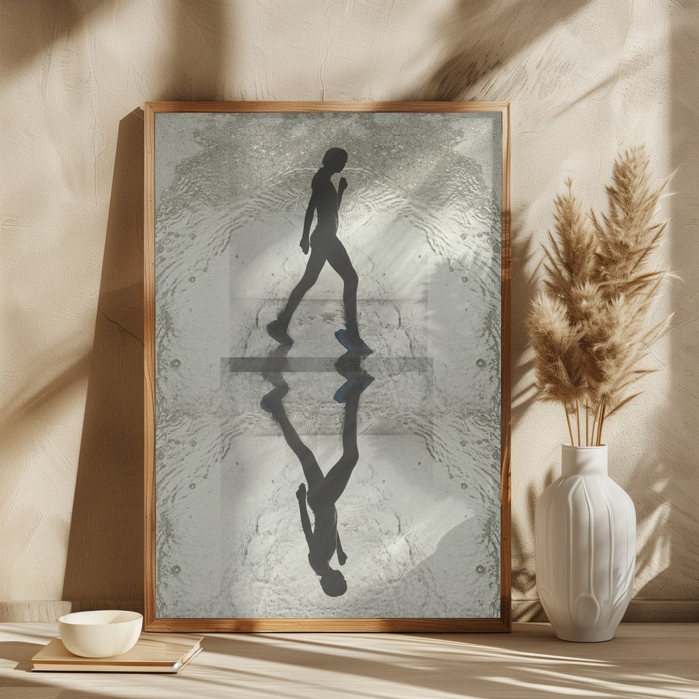 Serene Walking Reflection