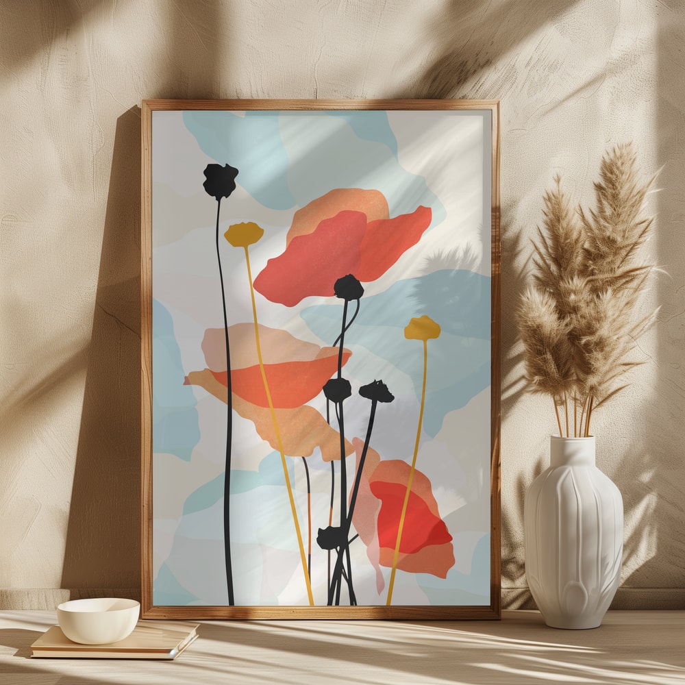 Abstract Poppy Bloom