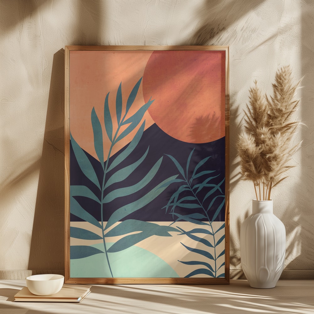 Desert Palm Sunset