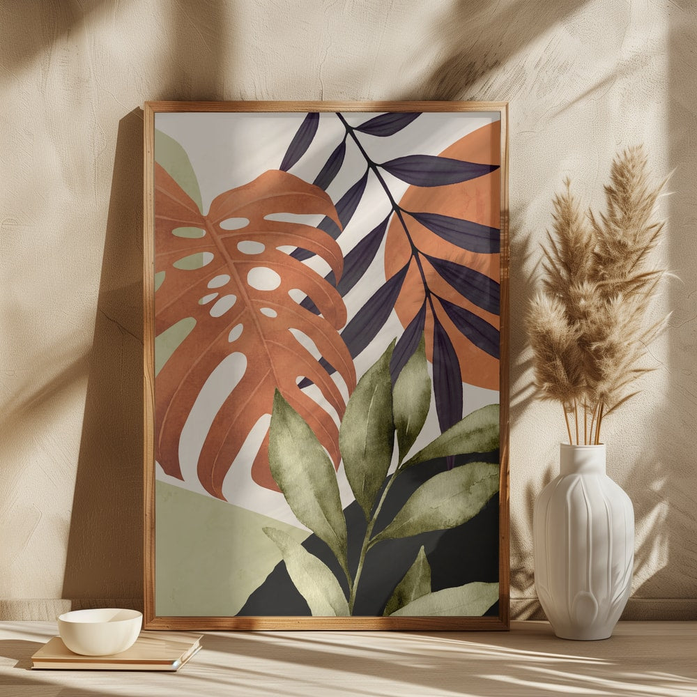 Earthy Tropical Leaves