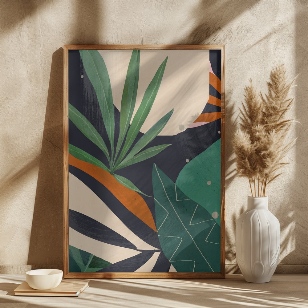 Tropical Abstract Leaves