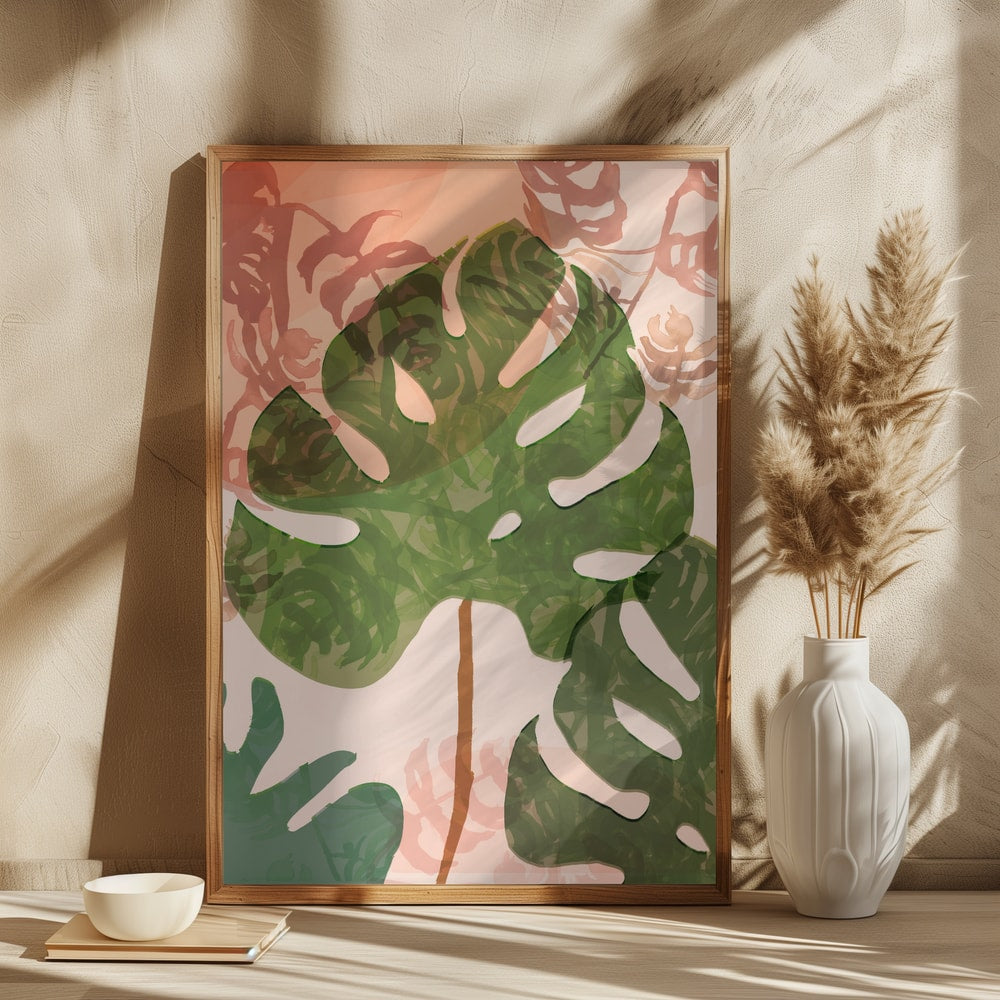 Tropical Monstera Leaves