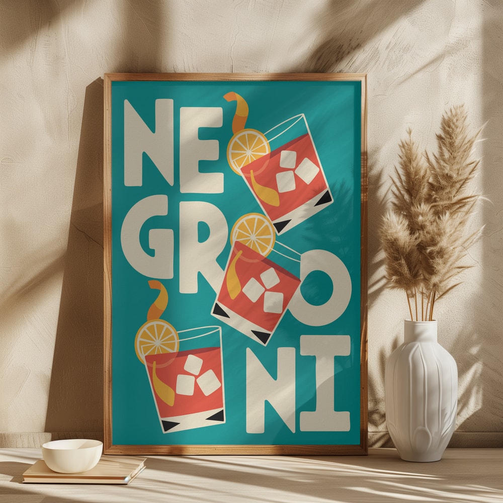 Retro Negroni Cocktails