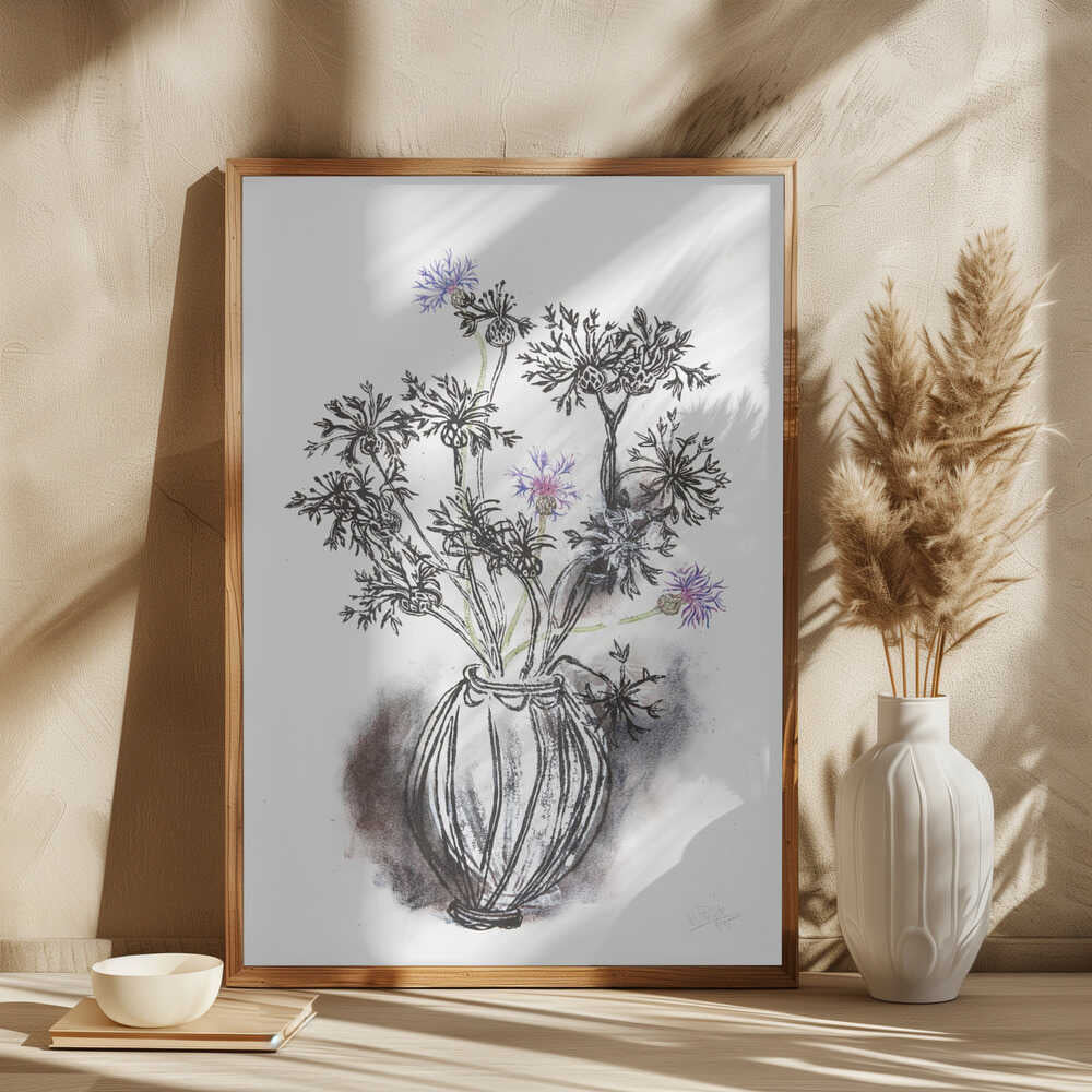Wildflower Vase Sketch
