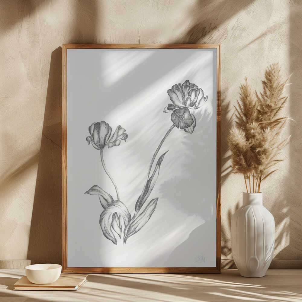 Graceful Botanical Tulips