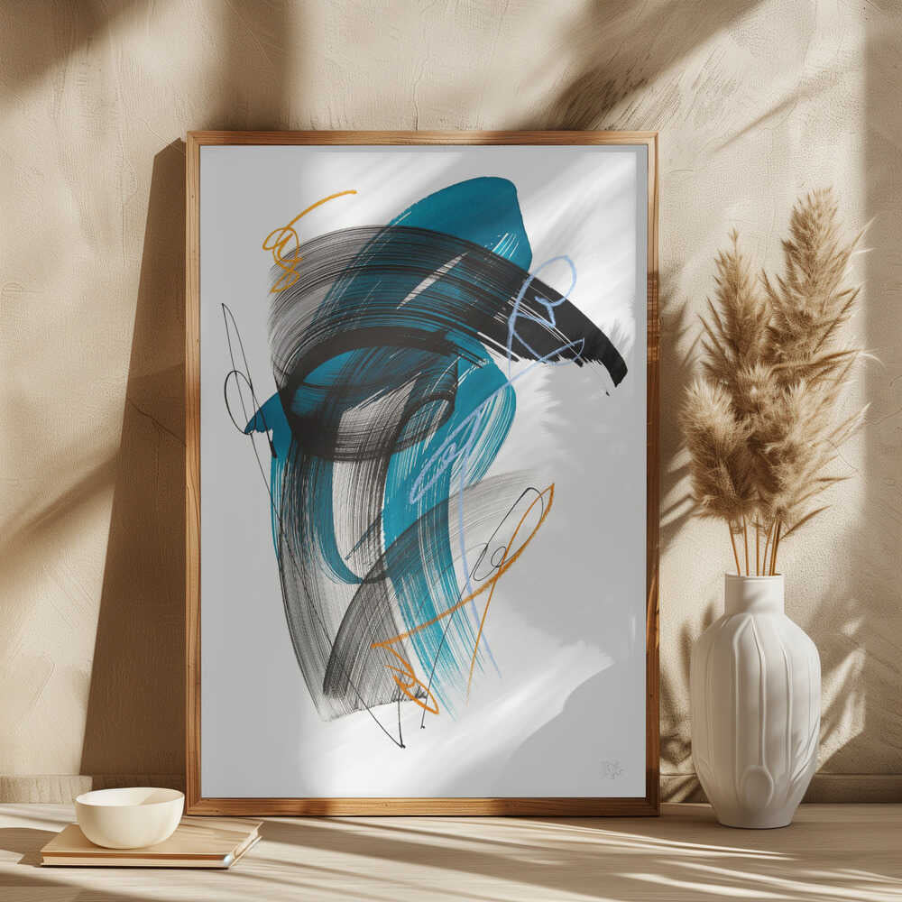 Dynamic Teal Flow