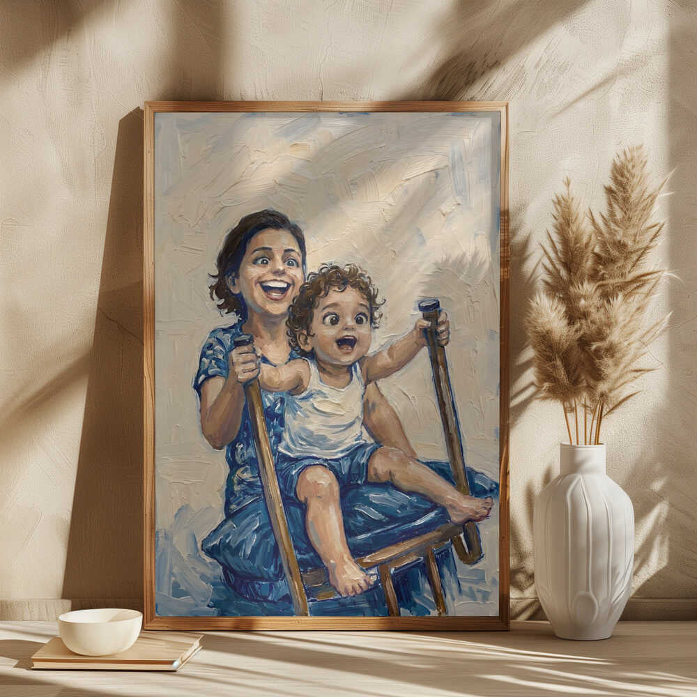 Joyful Mother Child Play