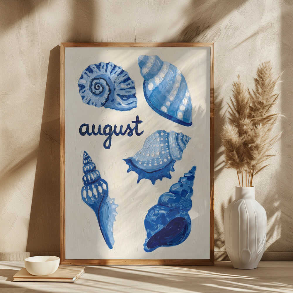 Blue August Seashells