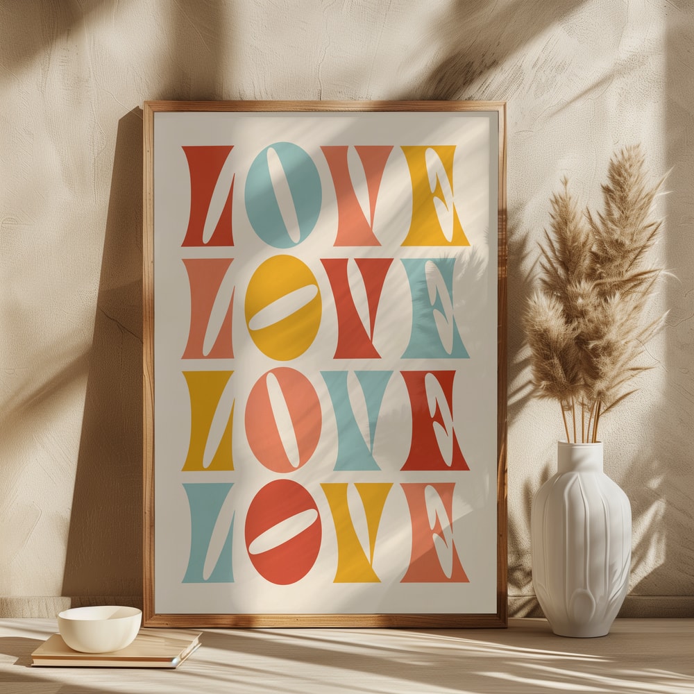 Vibrant Love Typography