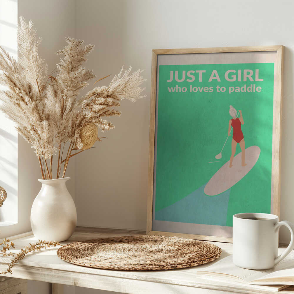 Just a Girl Who Loved To Paddle (grey)