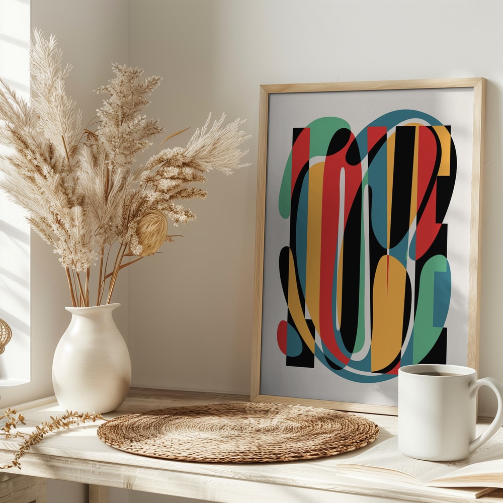 Colorful Love Typography