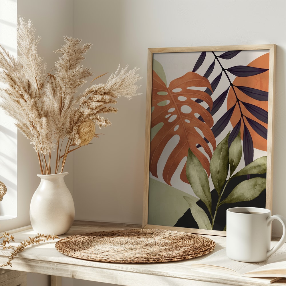 Earthy Tropical Leaves