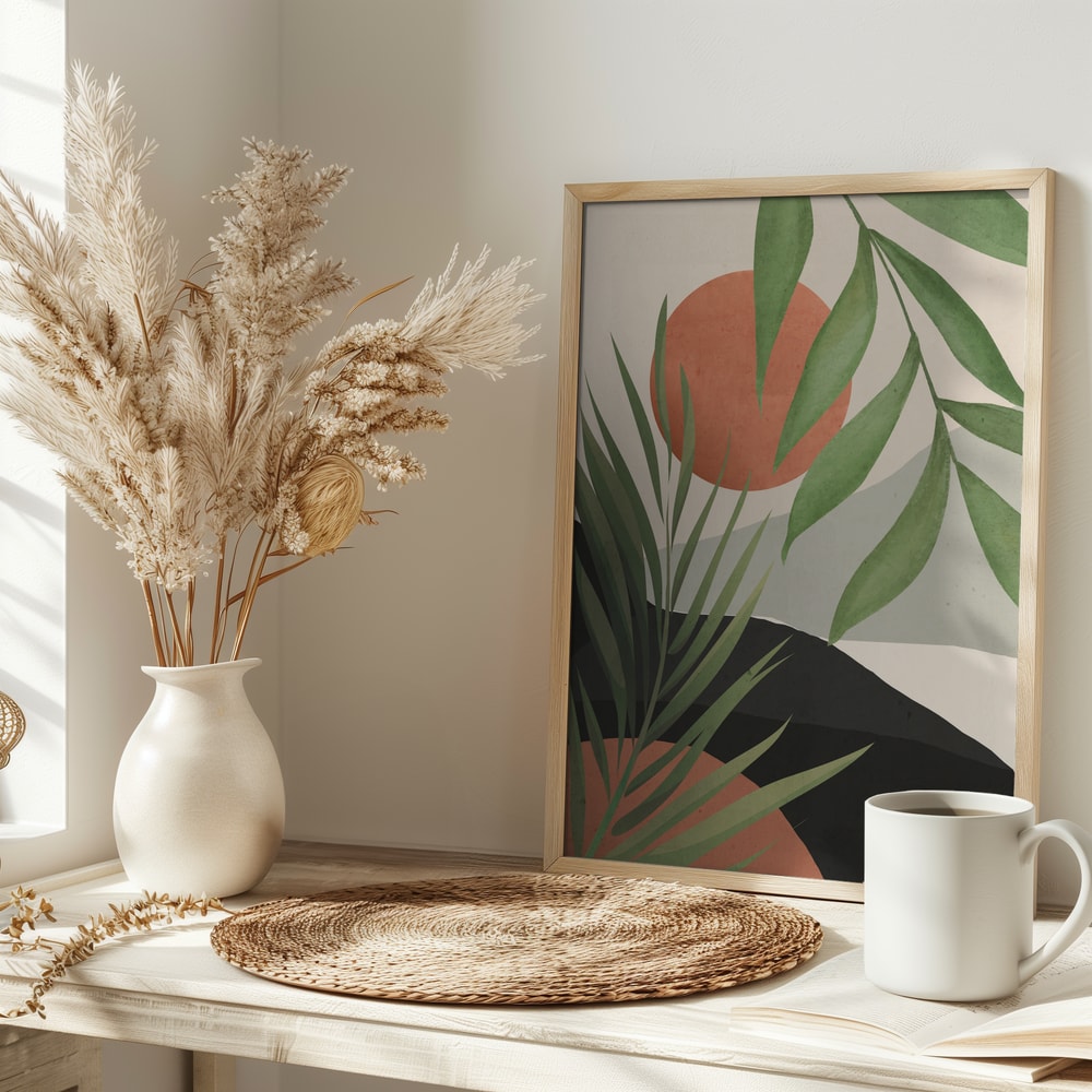 Abstract Desert Palms