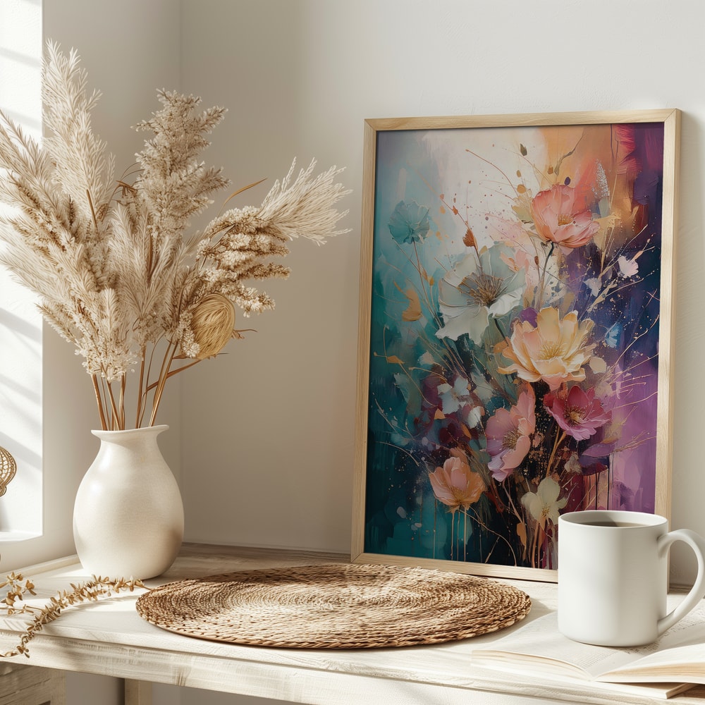 Colorful Painterly Flowers