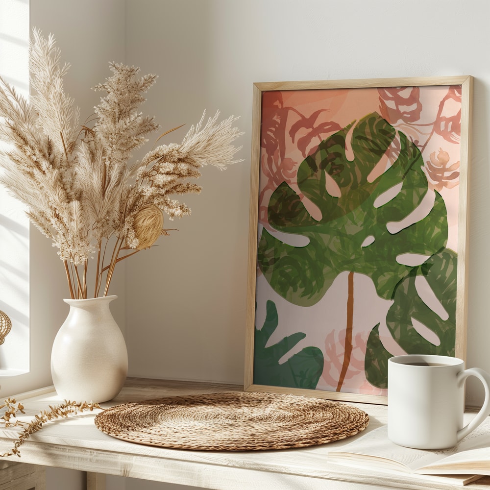 Tropical Monstera Leaves