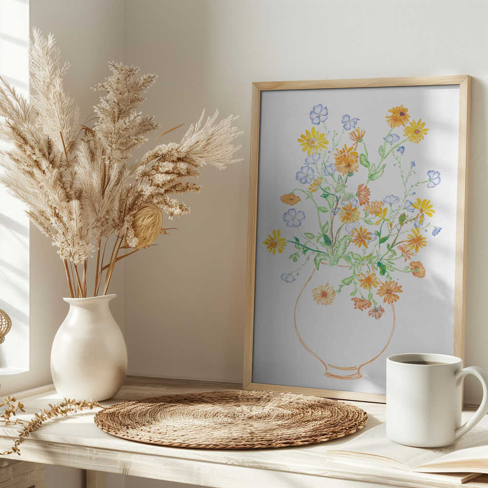 Vibrant Vase of Flowers