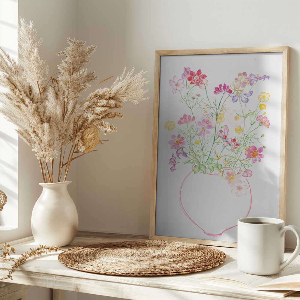 Colorful Watercolor Bouquet