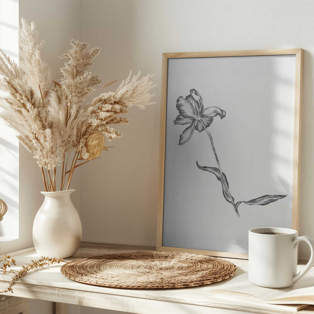 Elegant Floral Drawing