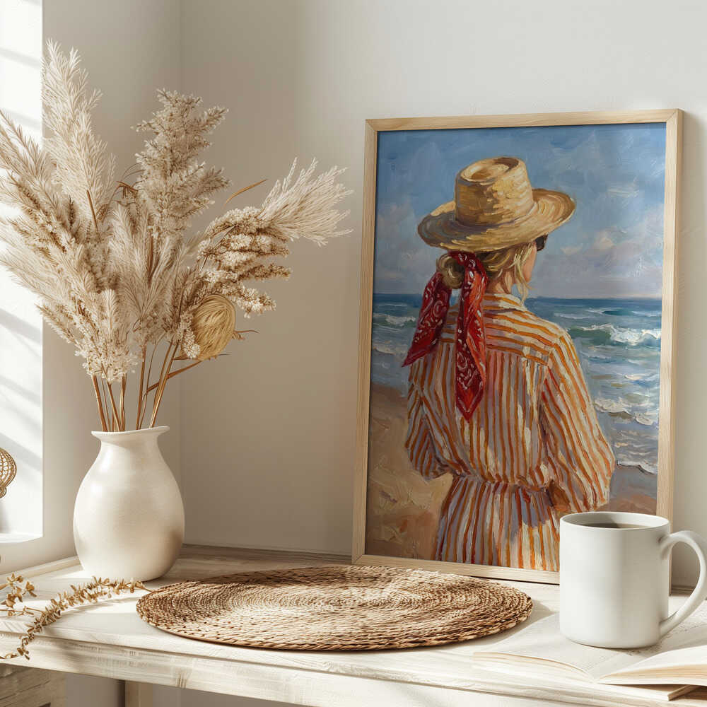 Straw Hat Beach Day