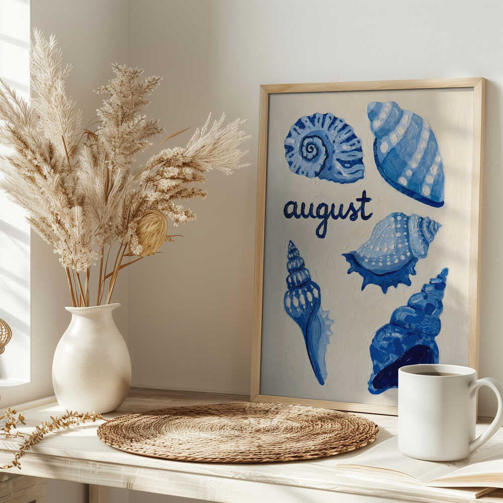 Blue August Seashells