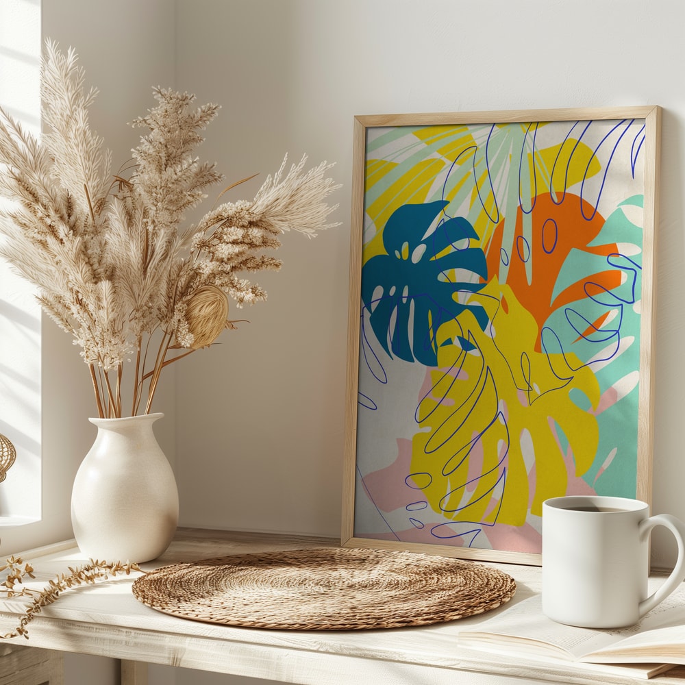 Vibrant Tropical Monstera