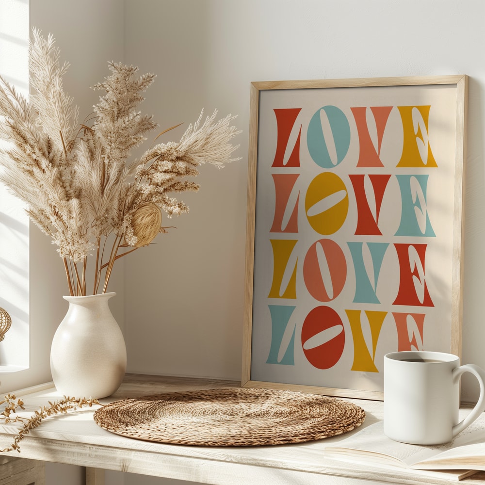 Vibrant Love Typography
