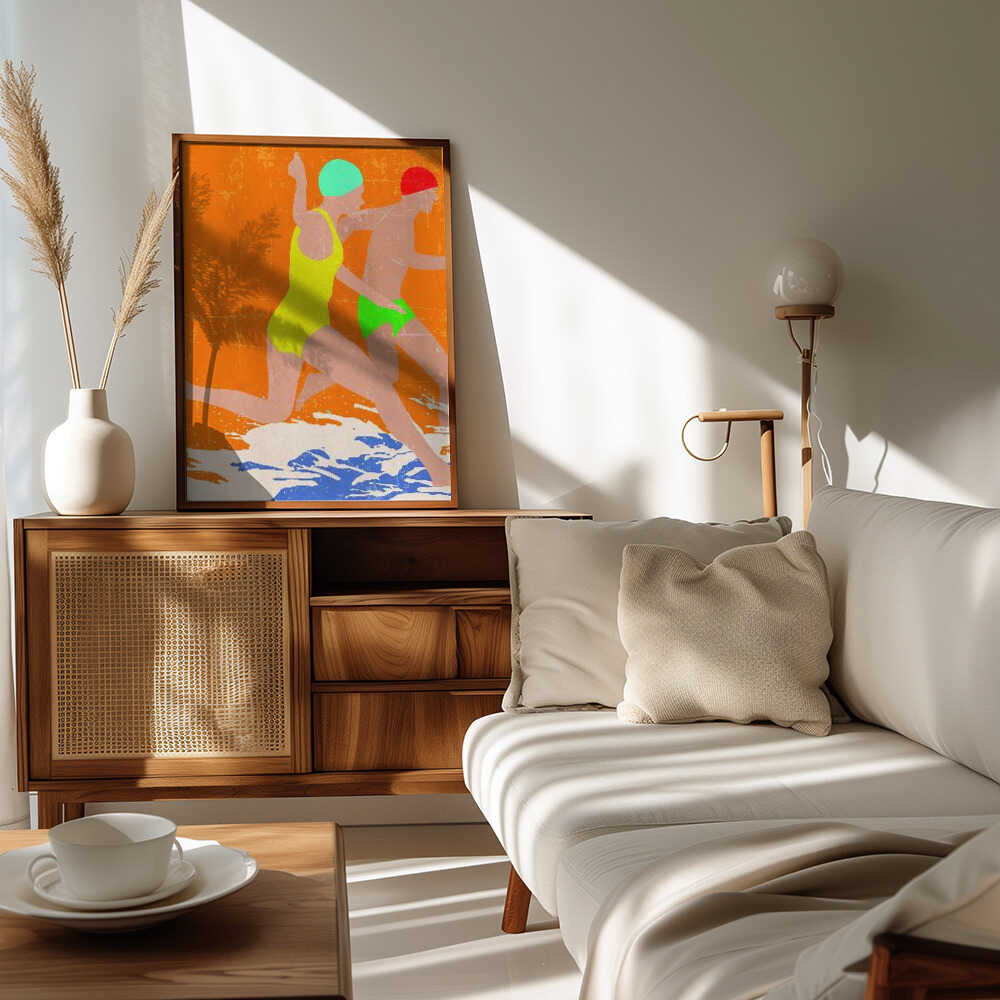 Running Swimmers (orange)