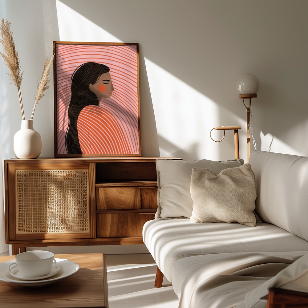 Peaceful Woman Profile