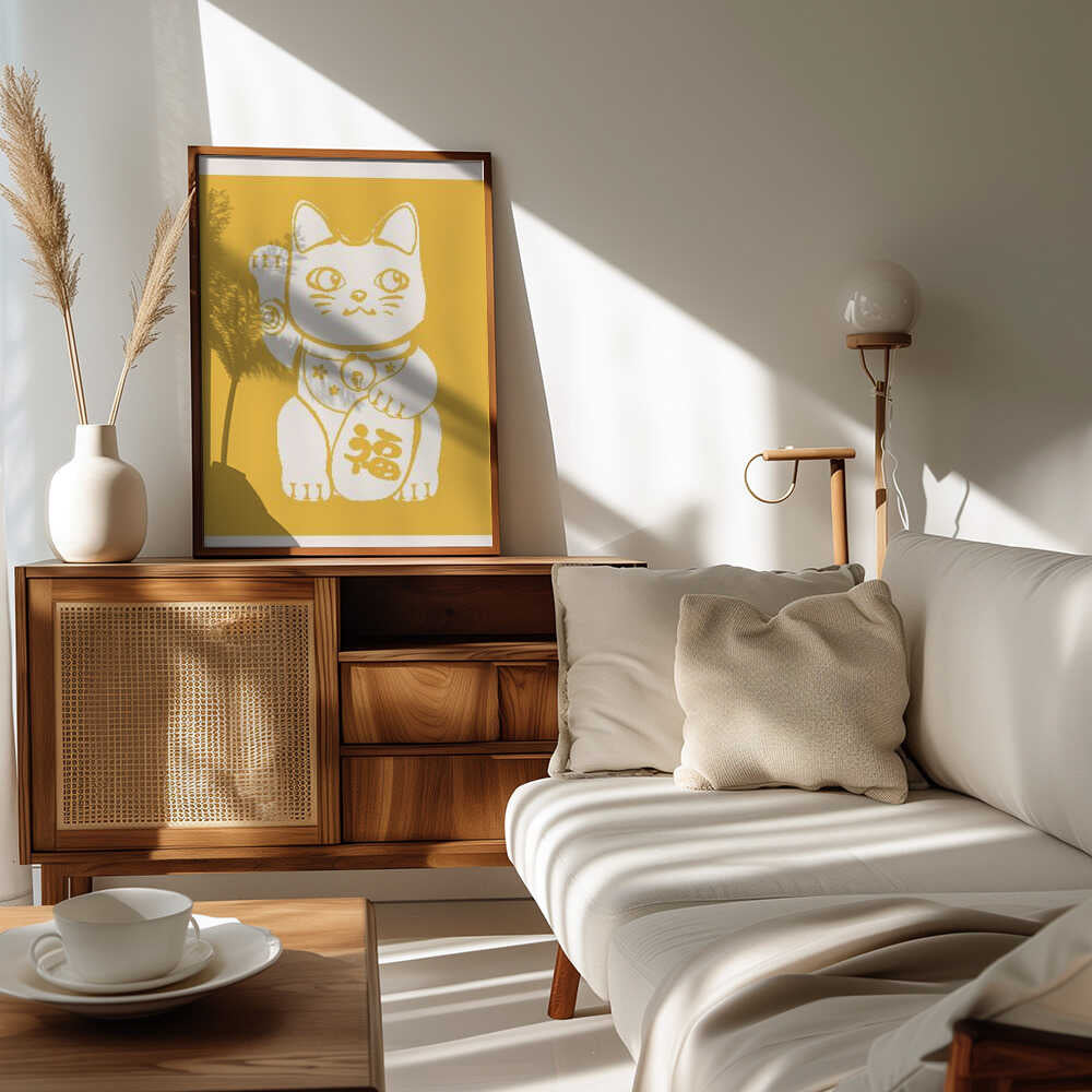 Maneki-Neko Yellow Cat