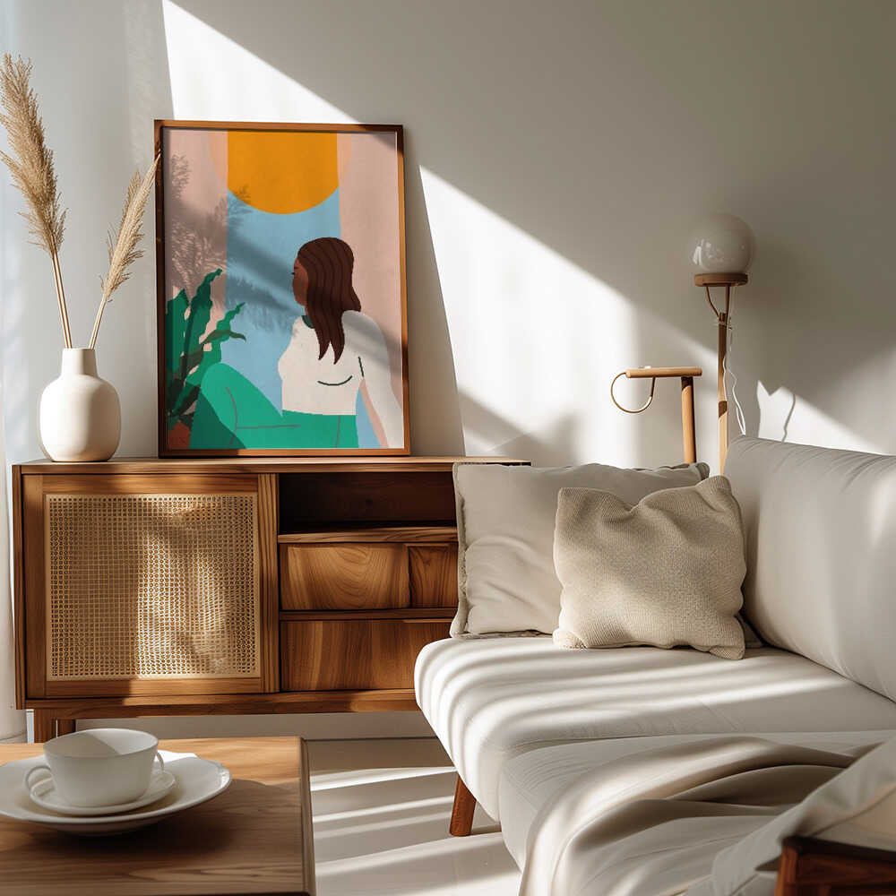 Girl Looking out of Window