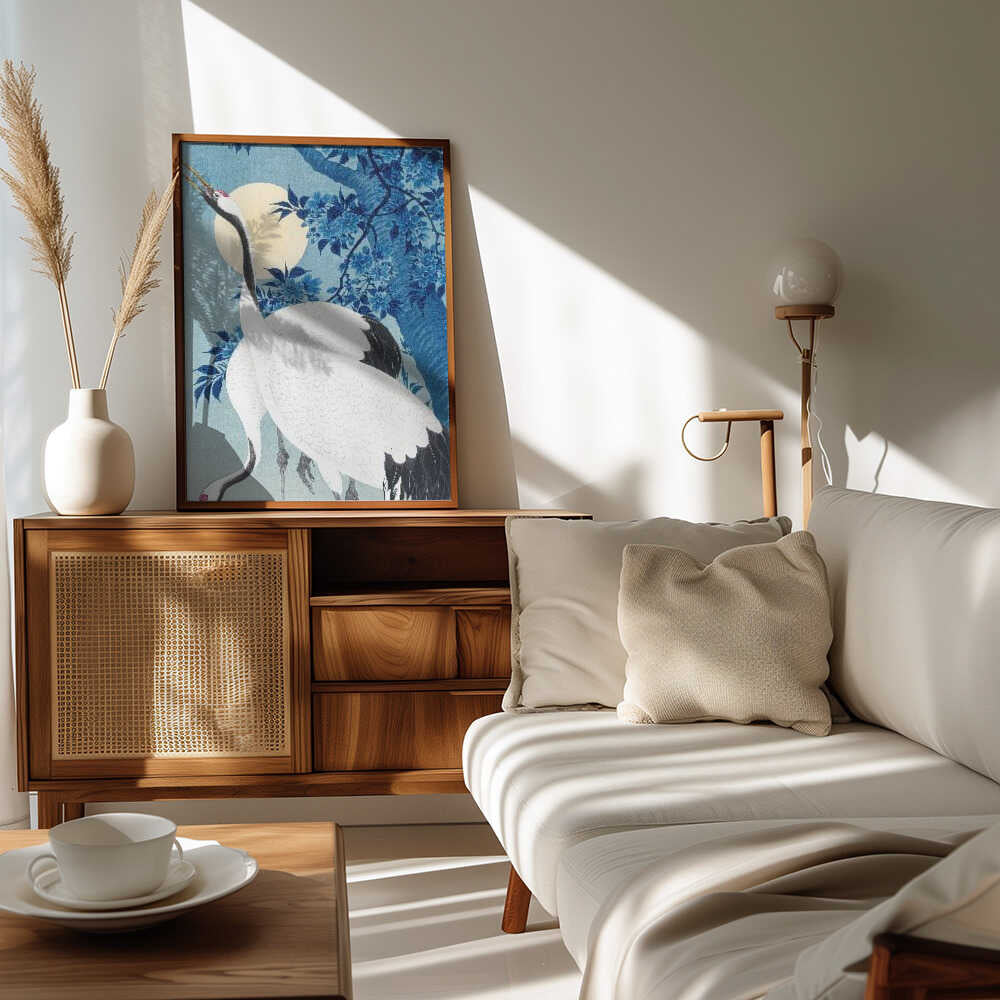 Cranes In a Moonlit Night