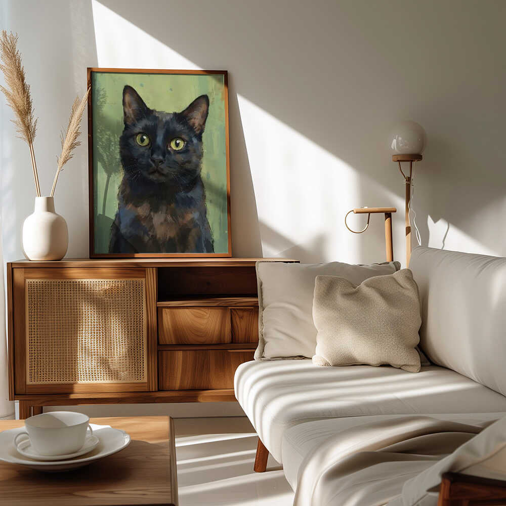 Intense Black Cat