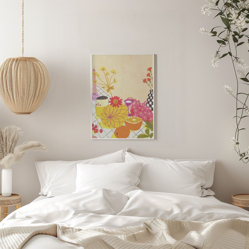 Citrus and flowers - plakatstore