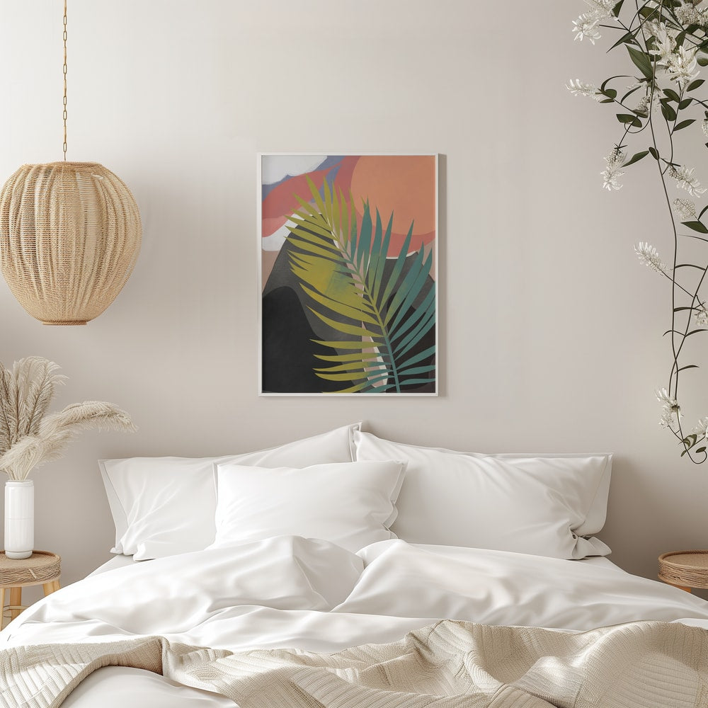 Abstract Palm Sunset