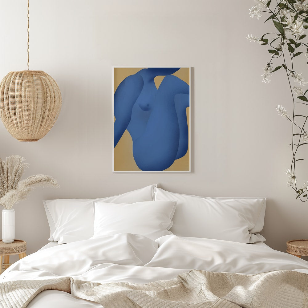 Abstract Blue Figure