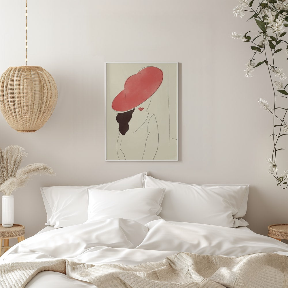 Elegant Red Hat Lady
