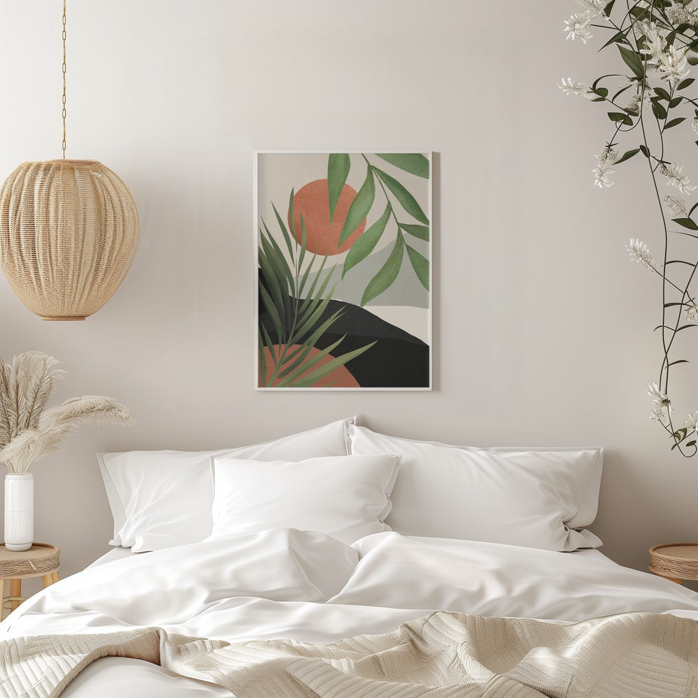 Abstract Desert Palms