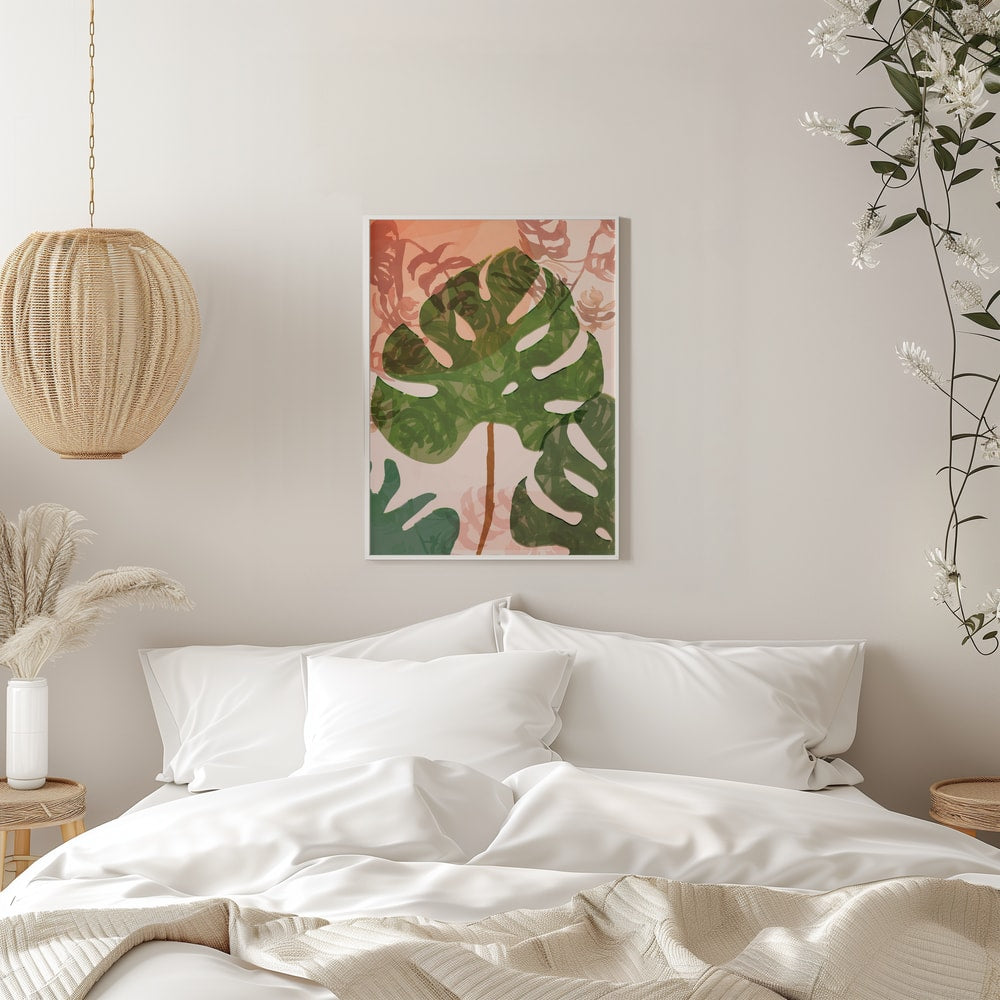 Tropical Monstera Leaves