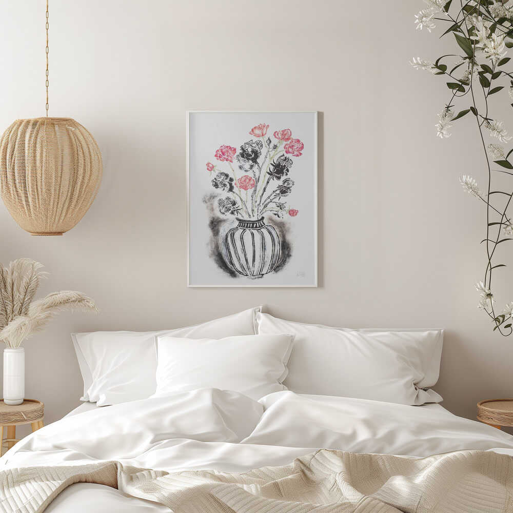 Contrasting Rose Vase